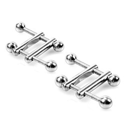 Kiotos Pinces pour tétons Square End Ball x2